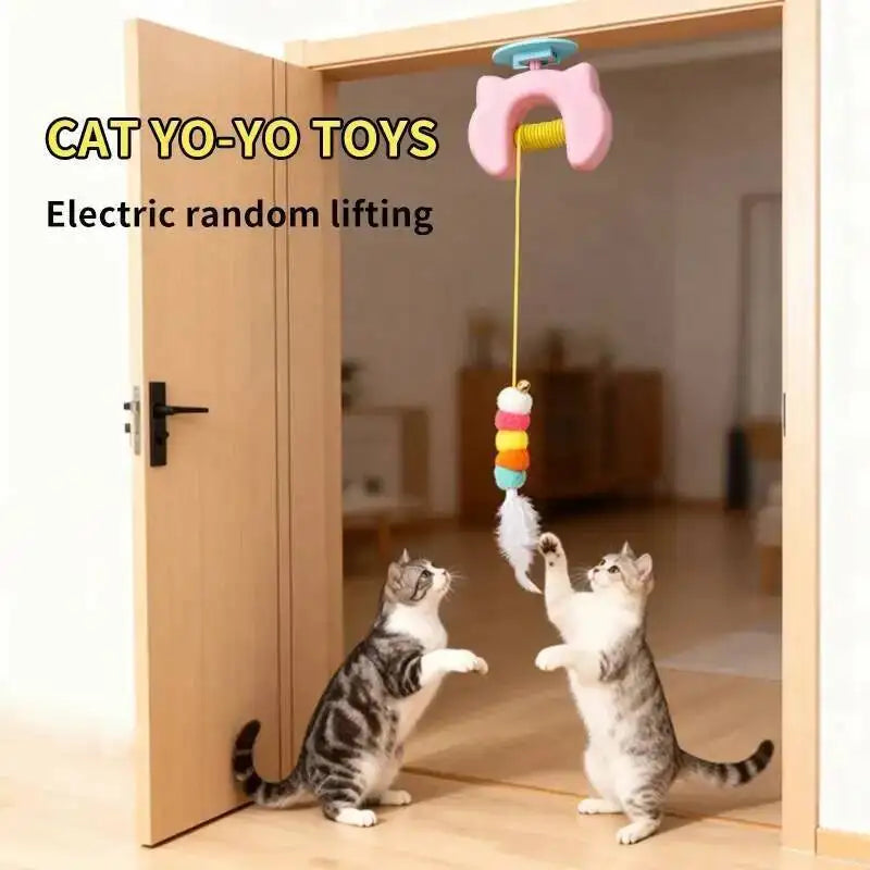 Smart Feather Cat Swing Toy