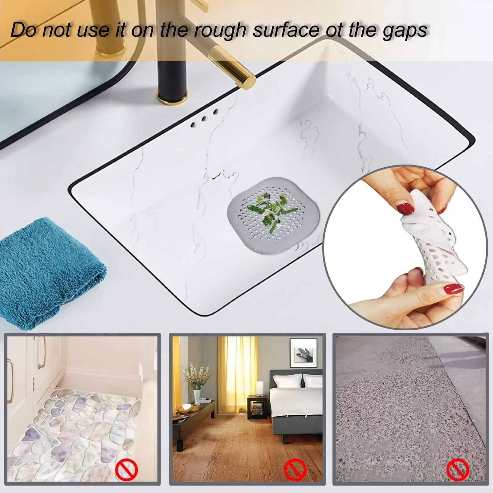 Silicone Pet Hair Drain Stopper